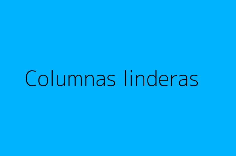 Columnas linderas